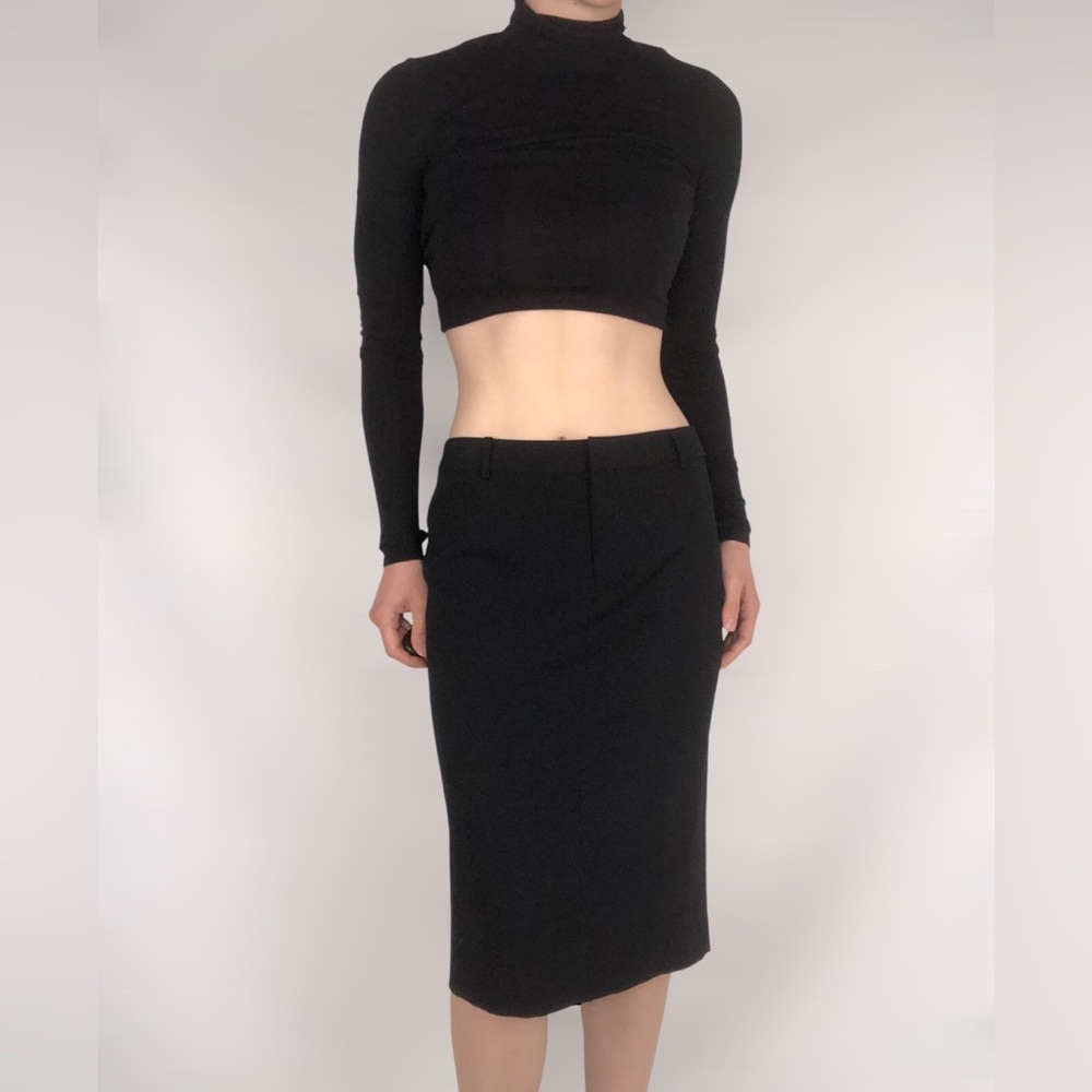 NWT Ralph Lauren Blue Label Wool Midi Skirt - Picture 3 of 6